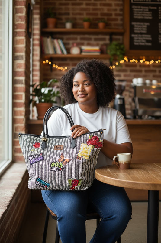 The Iconic Striped Faith Tote