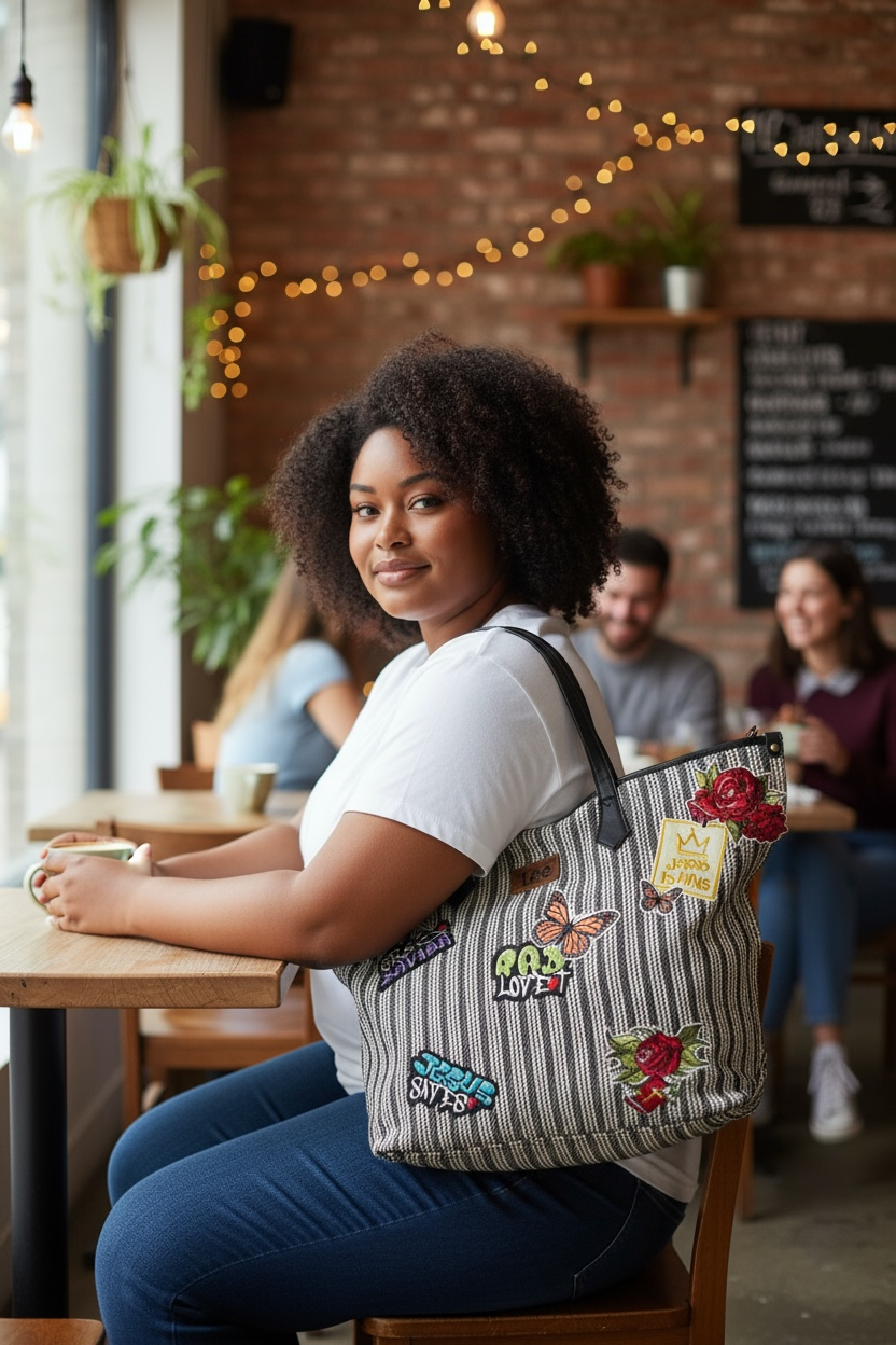 The Iconic Striped Faith Tote
