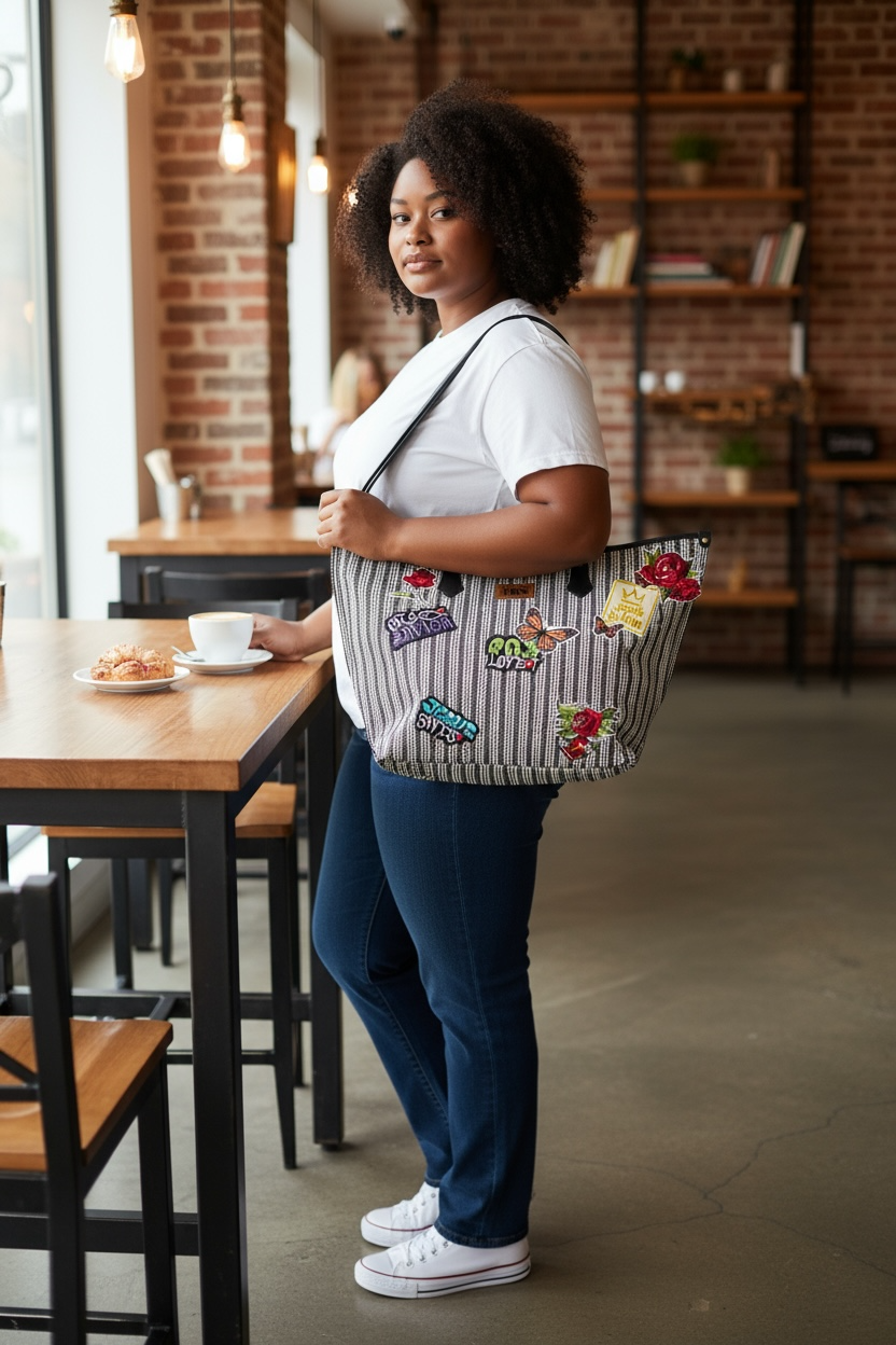 The Iconic Striped Faith Tote
