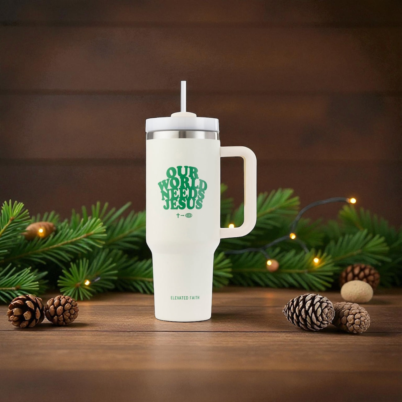 Our World Needs Jesus 40 oz Tumbler