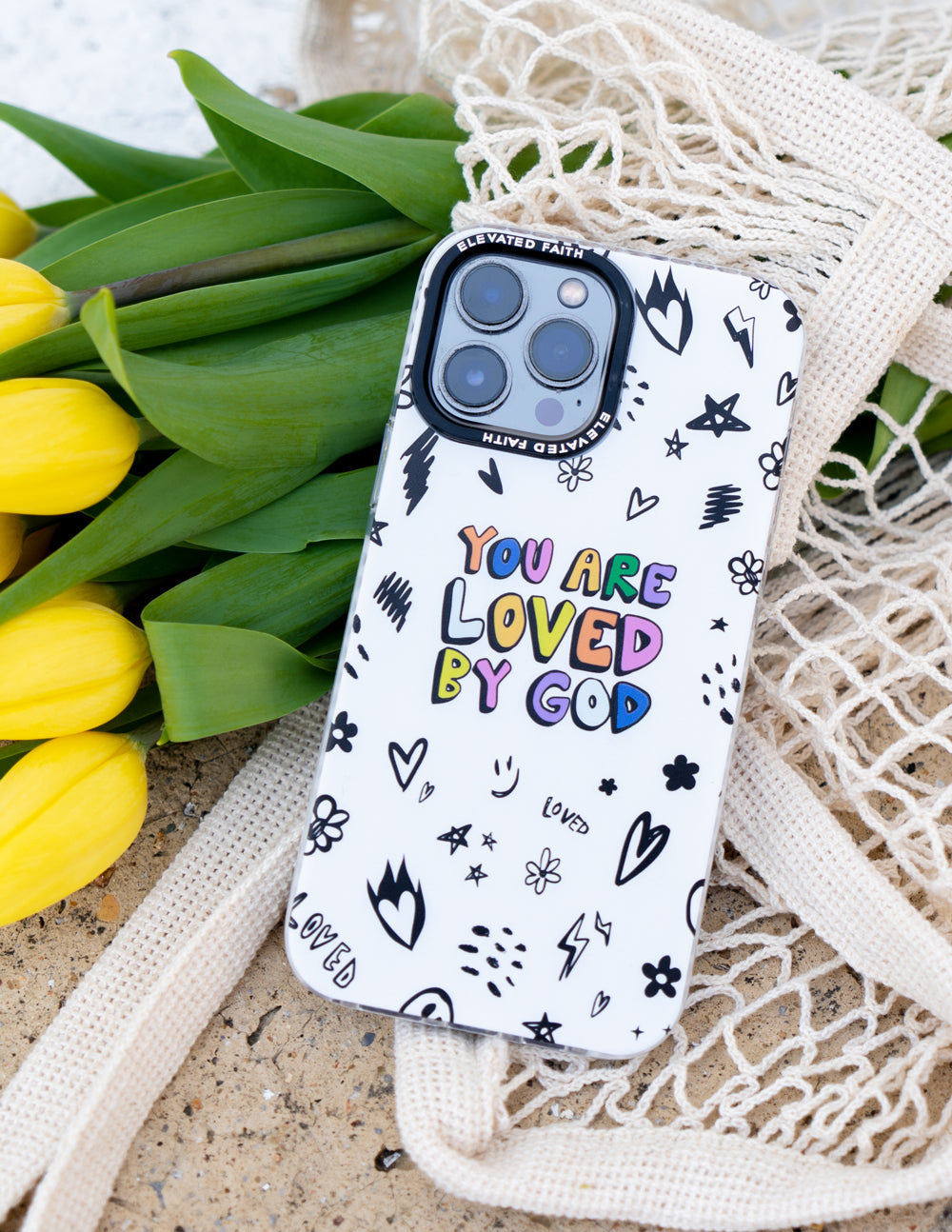 You Are Loved By God Phone Case - White